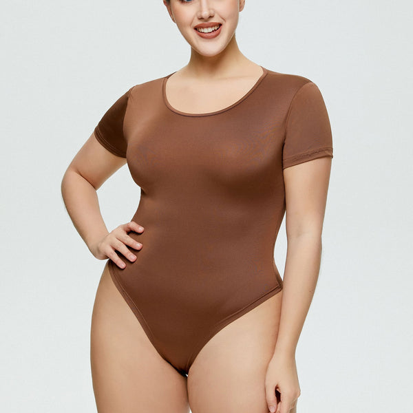 Short Sleeve Slim Fit Bodysuit image 2
