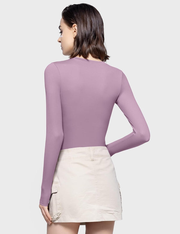 Long Sleeve T Shirts Crew Neck Slim Fit Top image 12
