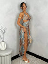 Soraya Coastal High Slit Dress image 4