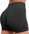 Open Back Short Sleeve Scrunch Butt Booty Shorts Seamless Ribbed Workout Set image 12
