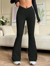  V-Shaped High-Waist Flared Pants image 3