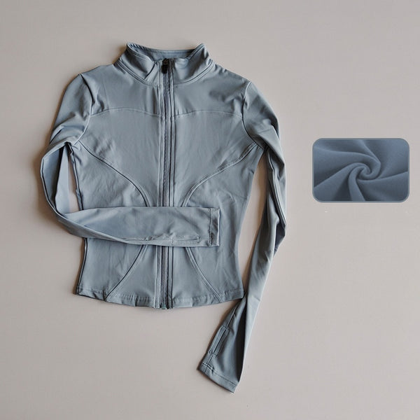 Slim Fit Quick Dry Zipper Jacket Top image 6