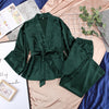 Soraya Luxury Satin Silk Robe Set image 7