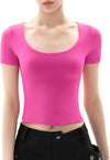 Scoop Neck Short Sleeve T Shirt Slim Fit image 4