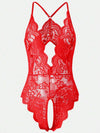 Allure Lace Crotchless Lingerie Bodysuitimage 16