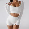 Seamless Ribbed Long Sleeve Crop Top image 6