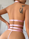 Berry Blush Floral Lace Set With Leg Ring image 1