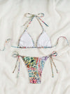 Tribal Animal Pattern Bikini With Triangle Strap image 3