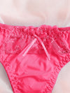 Contrast Lace Super Push Up Bra & Panty Lingerie Set image 2