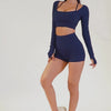 Seamless Ribbed Long Sleeve Crop Top image 5