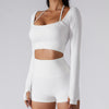 Seamless Ribbed Long Sleeve Crop Top image 7
