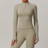 Quick-drying Long Sleeve Yoga Wear Outdoor Training Running T-shirt Sports Fitn image 0