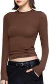 Long Sleeve T Shirts Crew Neck Slim Fit Top image 7