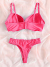 Contrast Lace Super Push Up Bra & Panty Lingerie Set image 3