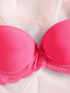 Contrast Lace Super Push Up Bra & Panty Lingerie Set image 5