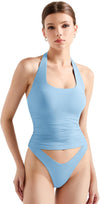 Halter Tank Tops Double Lined Backless Tops image 6