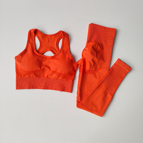 2PC Sports Bra and Leggings Yoga Set image 5