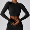Crop Top Crewneck Sweatshirt and Flare Jogger Workout Set image 6