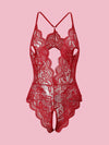 Allure Lace Crotchless Lingerie Bodysuitimage 13