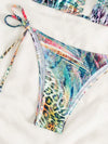 Tribal Animal Pattern Bikini With Triangle Strap image 2