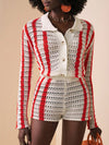  Festival Cardigan and High Waist Shorts Set image 4