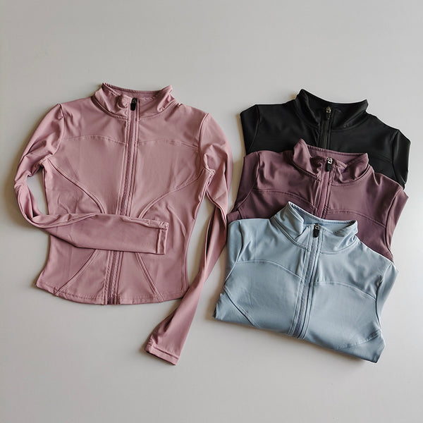 Slim Fit Quick Dry Zipper Jacket Top image 0