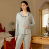 V-Neck Sleepwear Loose Pant Set image 6
