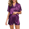 Silk Satin Pajamas Set Two-Pieceimage 9