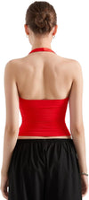 Halter Tank Tops Double Lined Backless Tops image 13