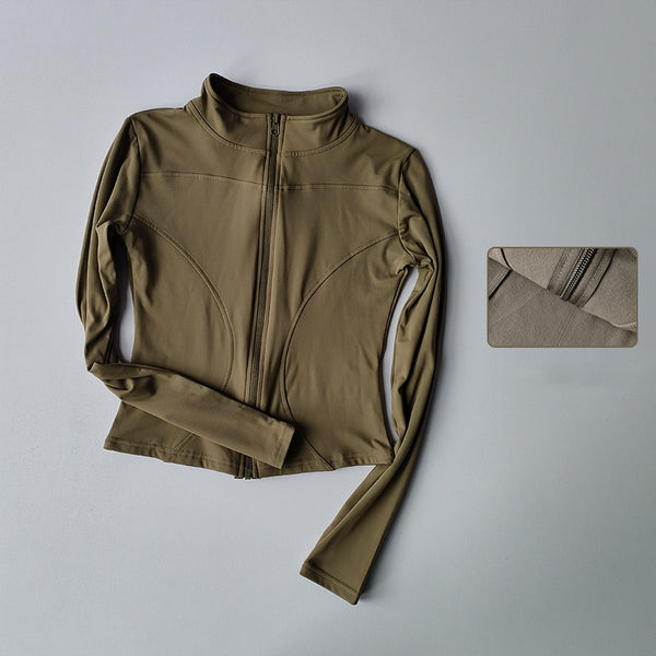 Slim Fit Quick Dry Zipper Jacket Top image 10