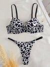 Cheeky Leopard Print Padded Bra Set image 9