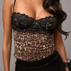 Leopard Print Mesh Lace Top image 5