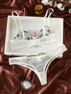 Fruity Pebbles Embroidery Mesh Bra & Panty Set image 1