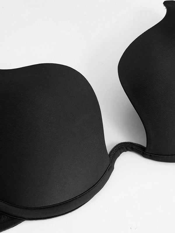 Push Up Bra U Deep Plunge Padded Low Cut image 4