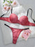 Cheeky Leopard Print Padded Bra Set image 0