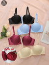 4PC Solid Color Bra Set image 17