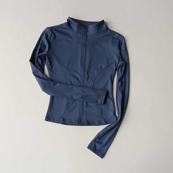 Slim Fit Quick Dry Zipper Jacket Top image 7