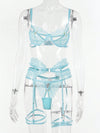 Sky Soirée Hollow Out Lingerie Set image 5