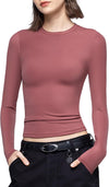 Long Sleeve T Shirts Crew Neck Slim Fit Top image 2