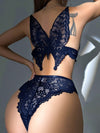 Butterfly Embroidery Floral Lace Bra & Panty Set image 7