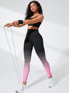 Pink-Ombre High Waist Leggings image 5