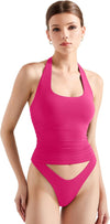 Halter Tank Tops Double Lined Backless Tops image 2