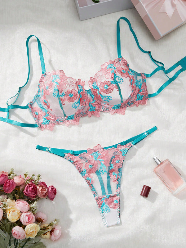 Cotton Candy Floral Lace Set image 0