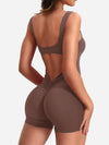  Slim Hip Lifting Scrunch Butt Yoga Jumpsuit image 2