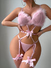 Rosemilk Drip Furry Bow Set image 3