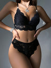 Butterfly Embroidery Floral Lace Bra & Panty Set image 2