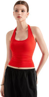 Halter Tank Tops Double Lined Backless Tops image 14