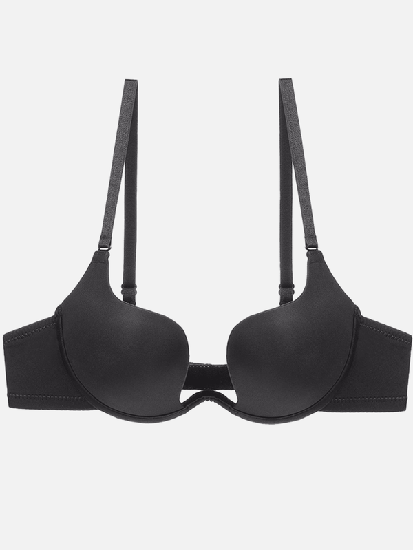 Push Up Bra U Deep Plunge Padded Low Cut image 5