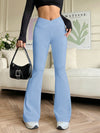  V-Shaped High-Waist Flared Pants image 12