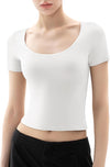Scoop Neck Short Sleeve T Shirt Slim Fit image 2